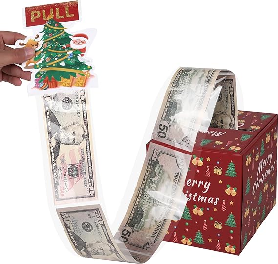 Merry Christmas Money Box for Cash Gift