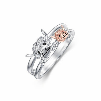 Highland Cow Rings Gift For Women Girls