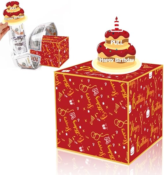 Happy Birthday Money Pull Box