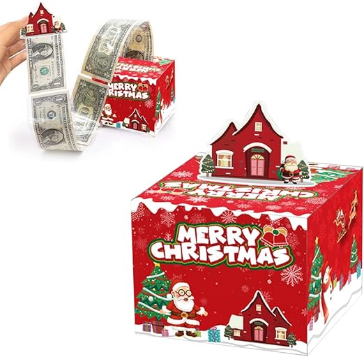 Merry Christmas Money Box for Cash Gift