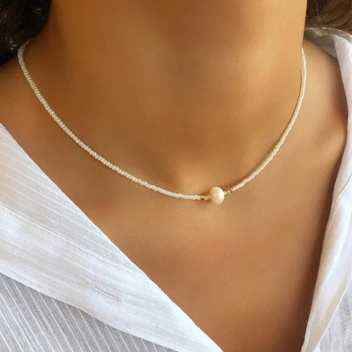 🎁2024 New Year Hot Sale🎁 Freshwater Pearl Necklace (4 Color Options)
