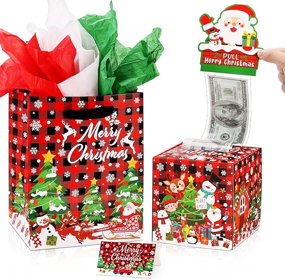 Merry Christmas Money Box for Cash Gift