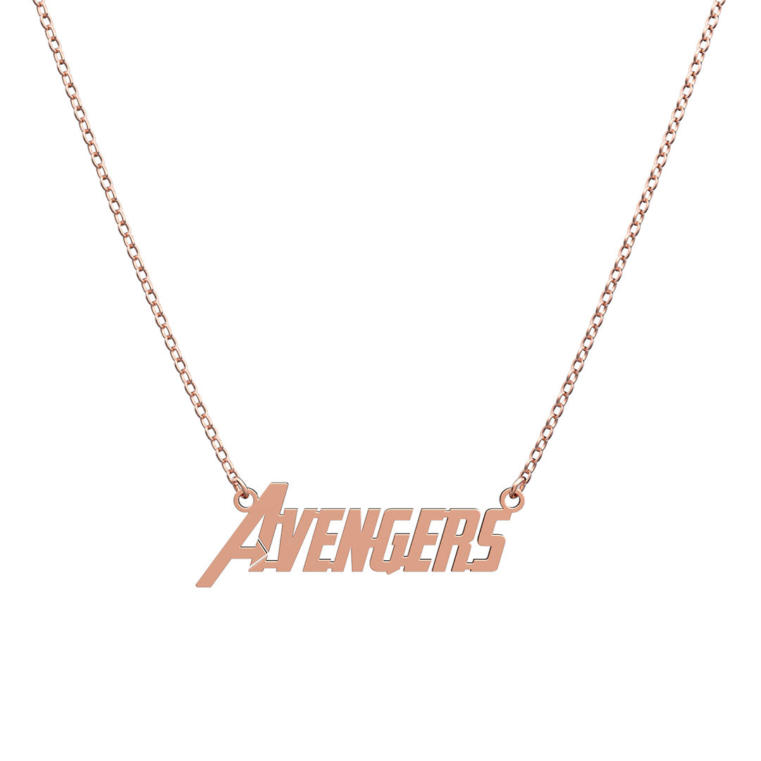 Handmade Personalized Avengers Style Name Necklace