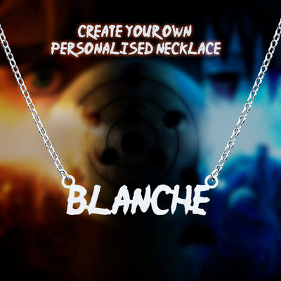 Handmade Personalized Naruto Style Name Necklace