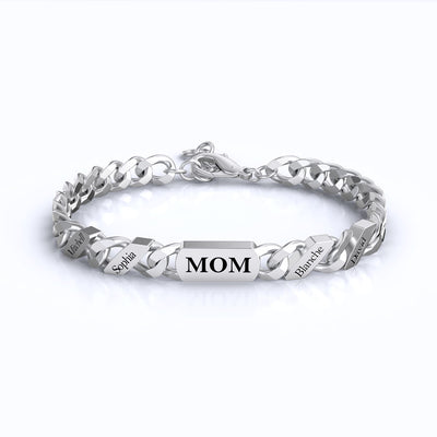 Custom Fashion Name Chain Bracelet For Mother's Day Gift