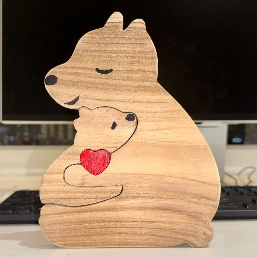 Family - Wooden Bears Family - Wooden Pet Carvings