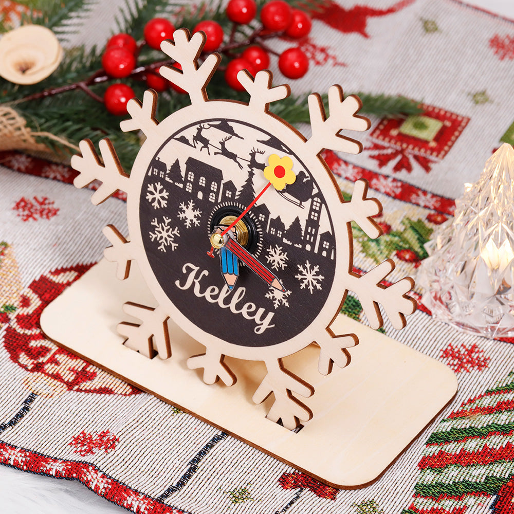 Christmas Gift Custom Wooden Clock