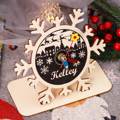 Christmas Gift Custom Wooden Clock