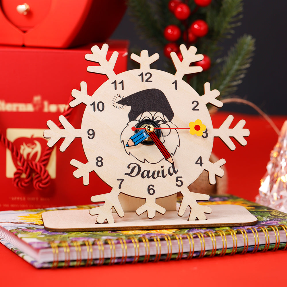 Christmas Gift Custom Wooden Clock
