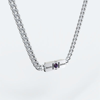 Personalized Couple Folding Projection Necklace