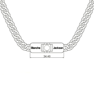 Personalized Couple Folding Projection Necklace