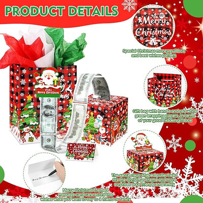 Merry Christmas Money Box for Cash Gift