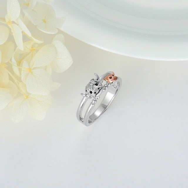Highland Cow Rings Gift For Women Girls