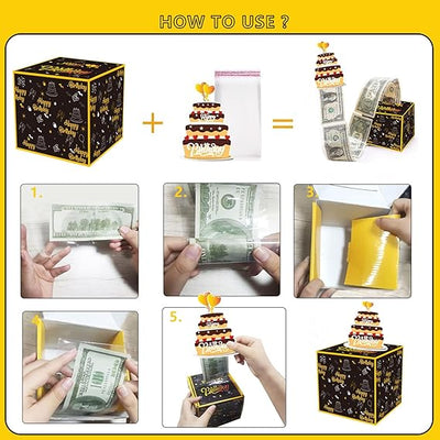 Happy Birthday Money Box for Cash