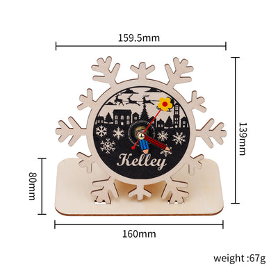 Christmas Gift Custom Wooden Clock