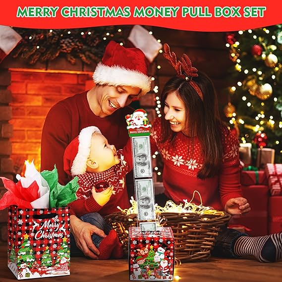 Merry Christmas Money Box for Cash Gift