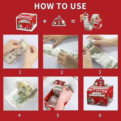 Merry Christmas Money Box for Cash Gift
