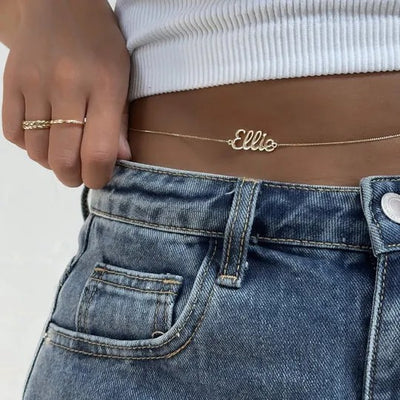 Custom Name Belly Chain