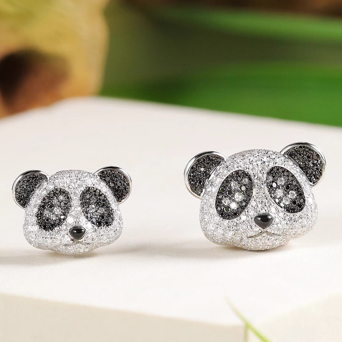 Panda Pavé Diamond Pendant Necklace
