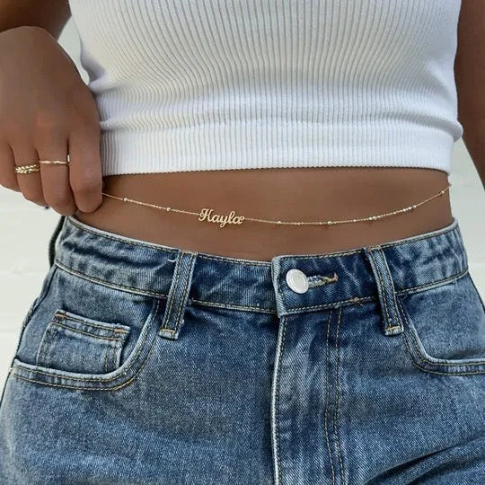 Custom Name Belly Chain