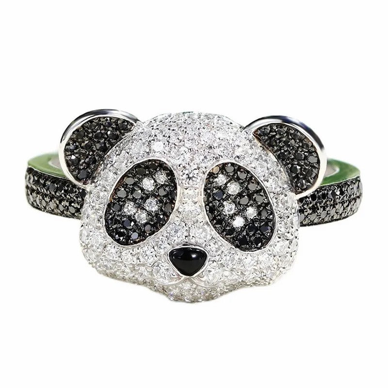 Panda Pavé Diamond Pendant Necklace