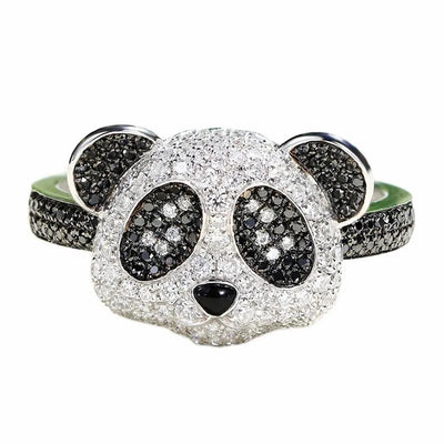 Panda Pavé Diamond Pendant Necklace