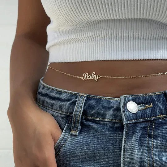 Custom Name Belly Chain