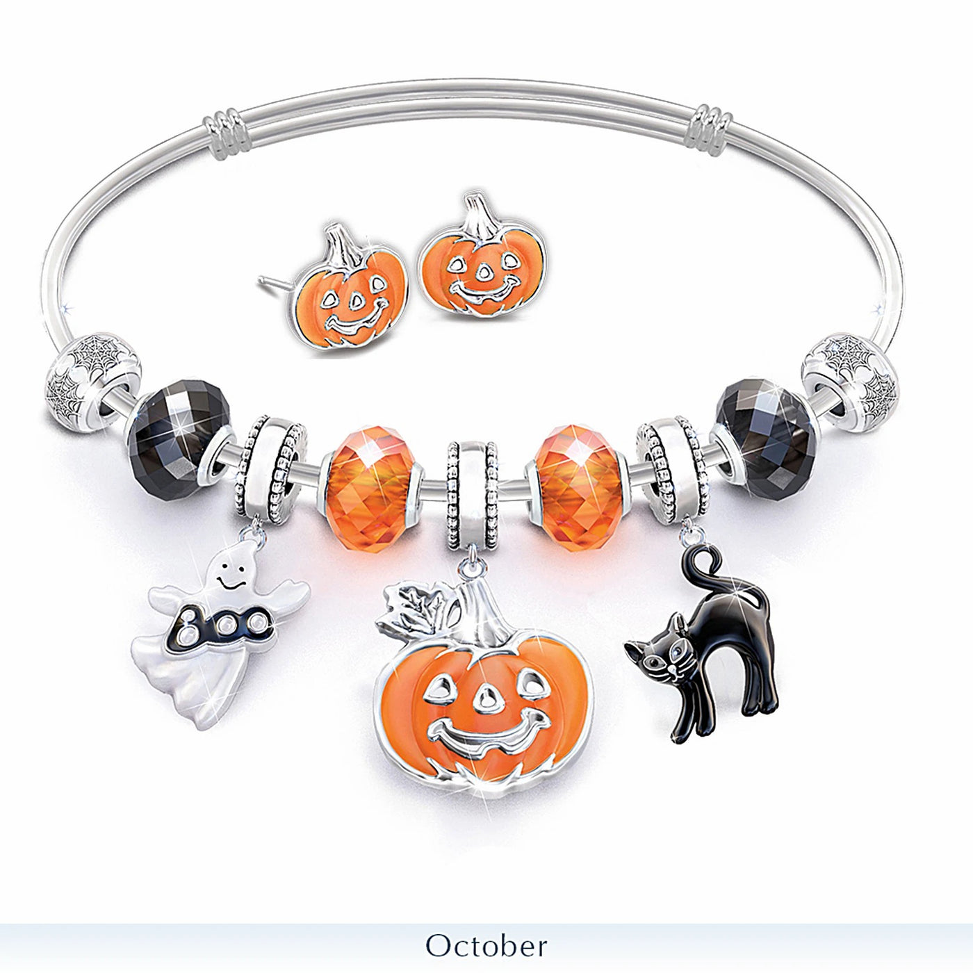 Holiday Charm Bracelet Collection With Collector's Box