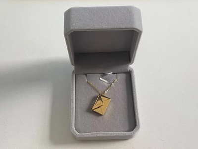 Mother's Day Gift-Custom Love Photo Letter Envelope Necklace