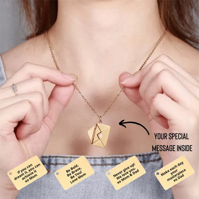 Mother's Day Gift-Custom Love Photo Letter Envelope Necklace