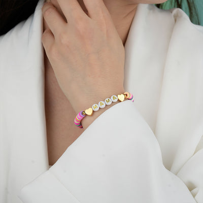 Polymer clay earrings and bracelet