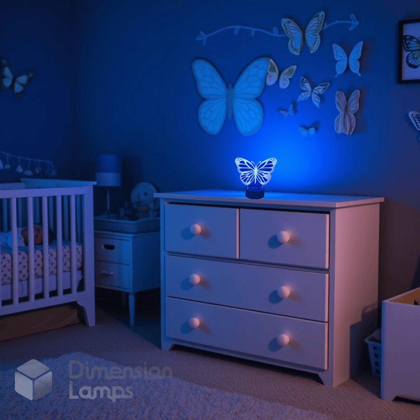 Butterfly 2 3D Lamp