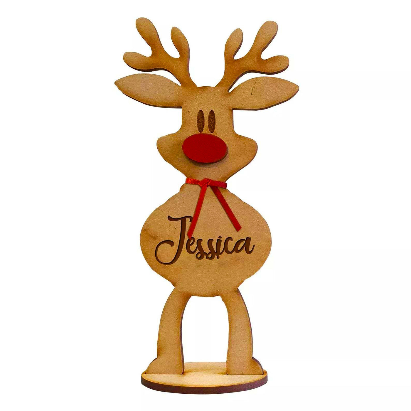 Personalised Freestanding Reindeer