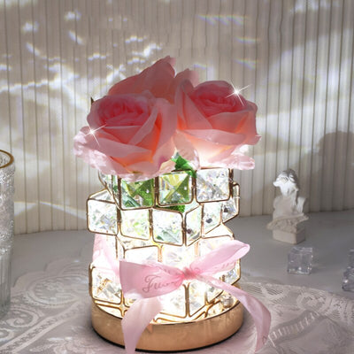 Veilleuse Rose Cristal