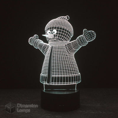 Snowman 3D Lamp