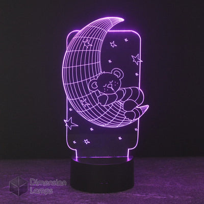 Teddy Moon 3D Lamp