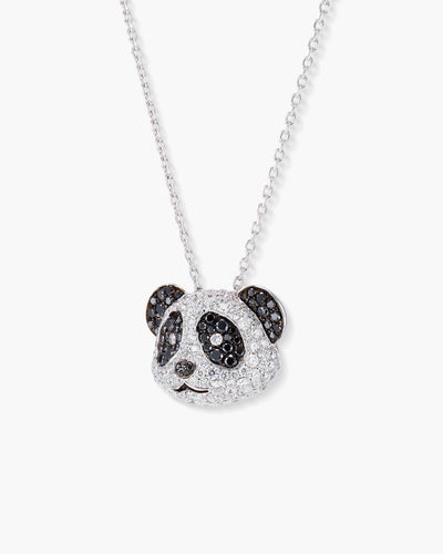 Panda Pavé Diamond Pendant Necklace