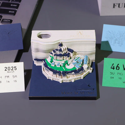 Mont St. Michel (With Light & Calendar 2025)