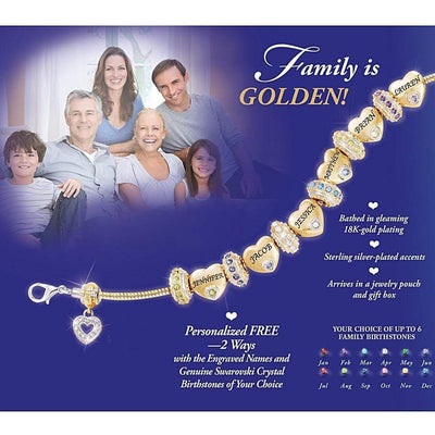 Mother's Day Gift Forever In A Mother's Heart Personalized Birthstone Bracelet