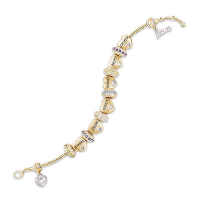 Mother's Day Gift Forever In A Mother's Heart Personalized Birthstone Bracelet