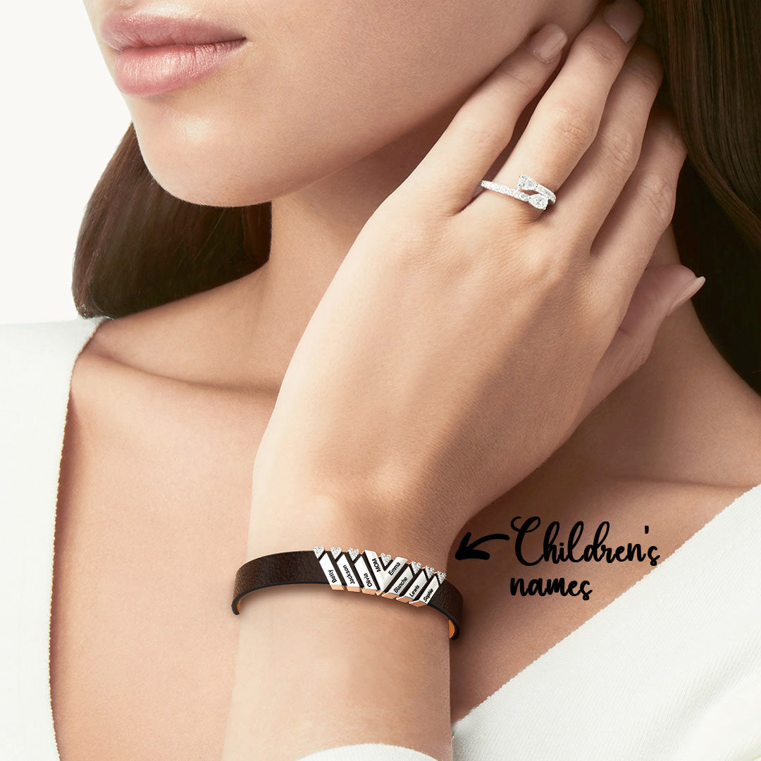 Christmas Gift Women's Bracelet With Crystal Charms for Grandma/Mom