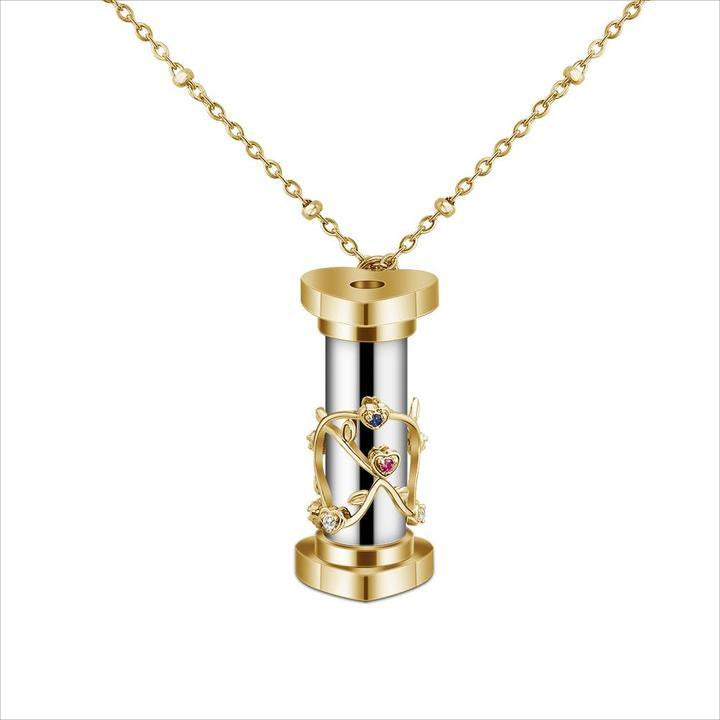 Mother's Day Gift "You Color My World" Granddaughter Kaleidoscope Necklace