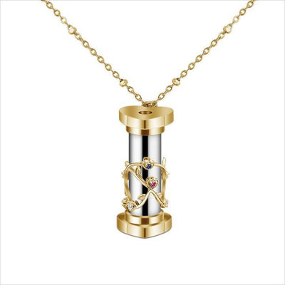 Mother's Day Gift "You Color My World" Granddaughter Kaleidoscope Necklace