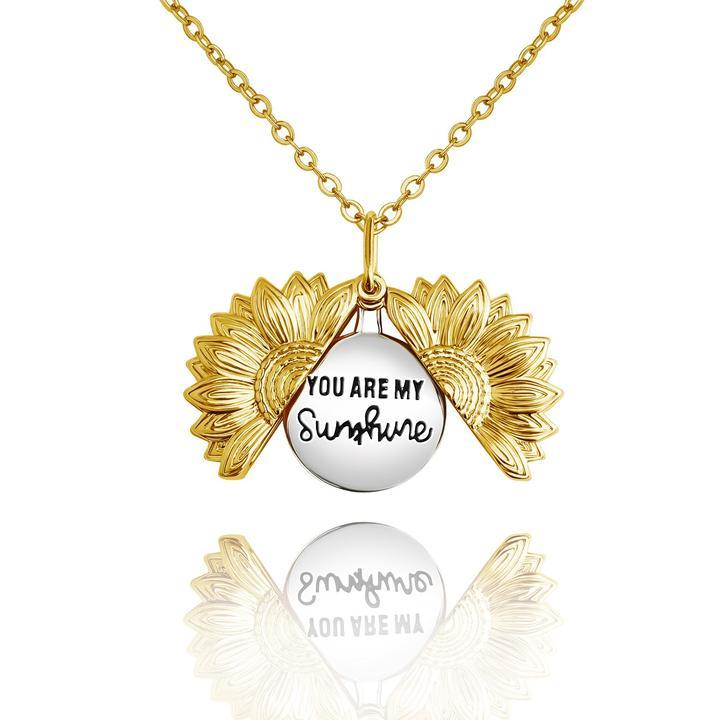 Mother's Day Gift "You Are My Sunshine"🌻 Personalized Sunflower Necklace