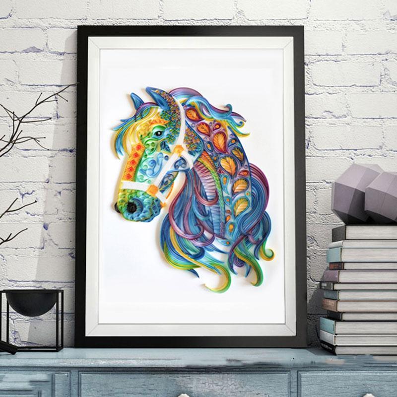 Paper Filigree painting Kit - Horse
