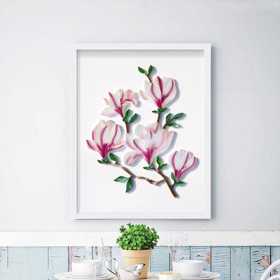 Paper Filigree painting Kit - Magnolia