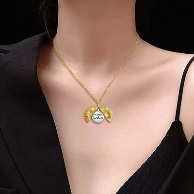 Mother's Day Gift "You Are My Sunshine"🌻 Personalized Sunflower Necklace