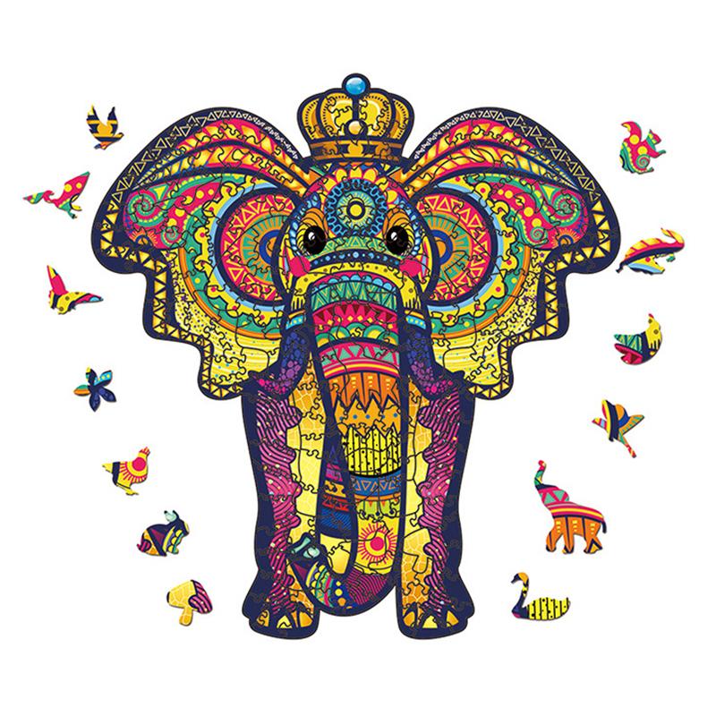 Wooden Jigsaw Puzzle Noble Elephant