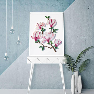 Paper Filigree painting Kit - Magnolia