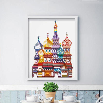 Paper Filigree painting Kit - Castle